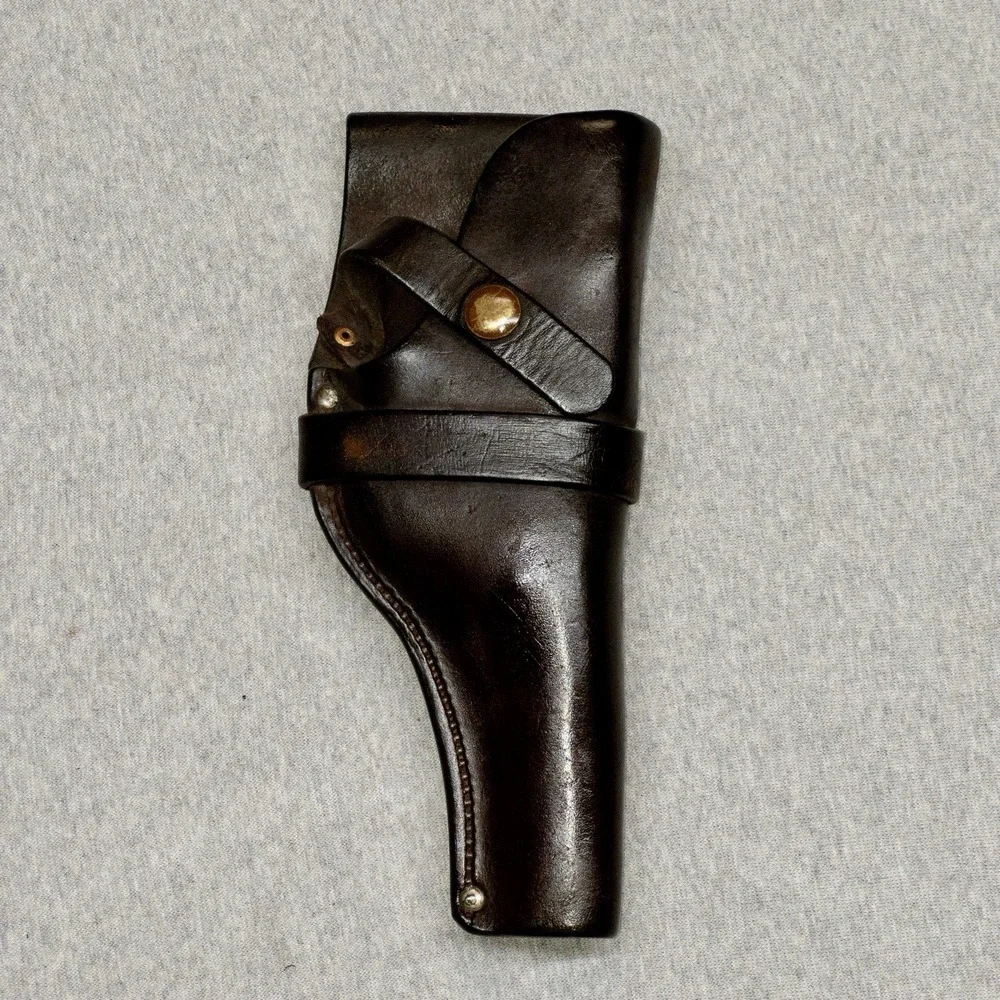 Vintage H H Heiser Leather Holster 923 Brass Snaps‎ Denver Colorado